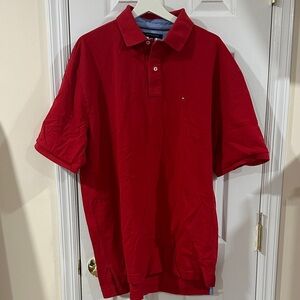 Tommy Hilfiger Bold Red Polo Shirt